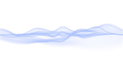 Waves of blue particles looks like smoke - 752434442