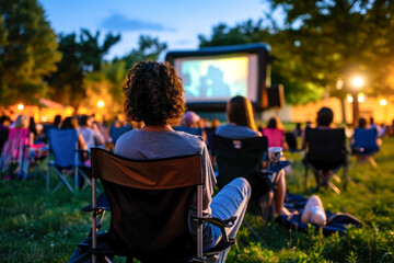Affordable Cinema under the Stars: An outdoor cinema with affordable options for low-income people.