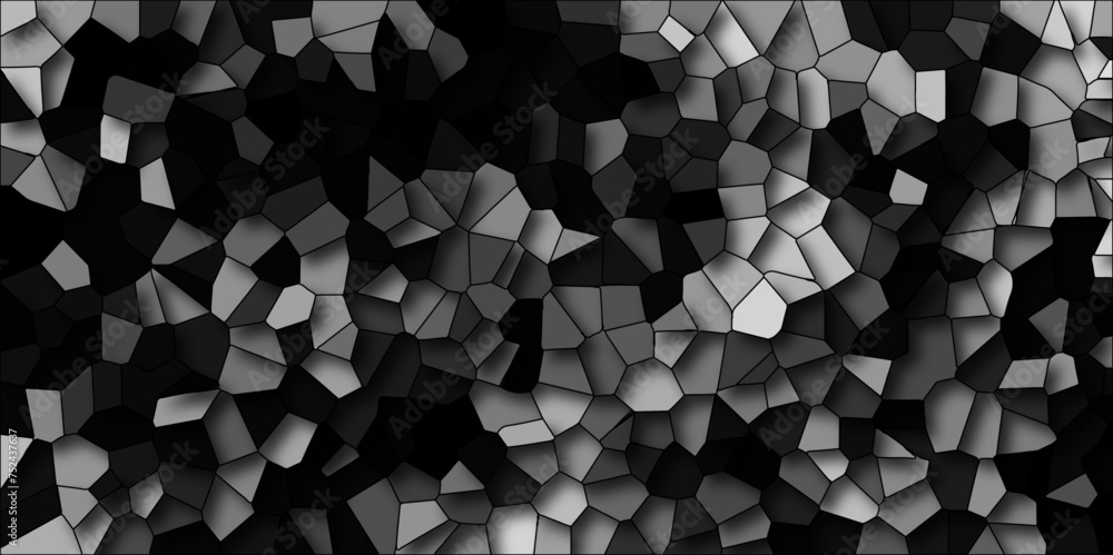 Poster seamless pattern mosaic marble pattern texture with seamless shapes. dark and light gray geometric m
