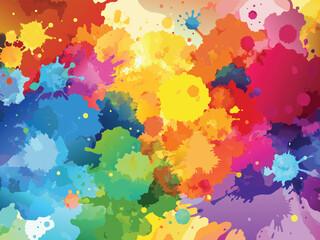 abstract colorful paint stain splatter background vector design