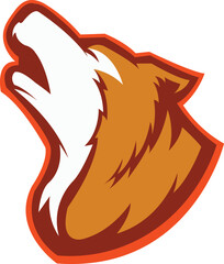wolf logo design, wolf mascot logo, Tribal Wolf Tattoo,wolf head illustration vector drawing, Brave wolf head mascot Logo design. Vector Template Illustration Design. Mascot Brave wolfy Logo design