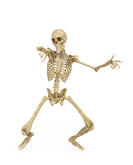 structural skeleton is dancing a hip hop style