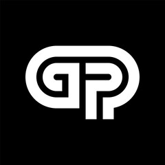 Letter GP creative monogram logo design
