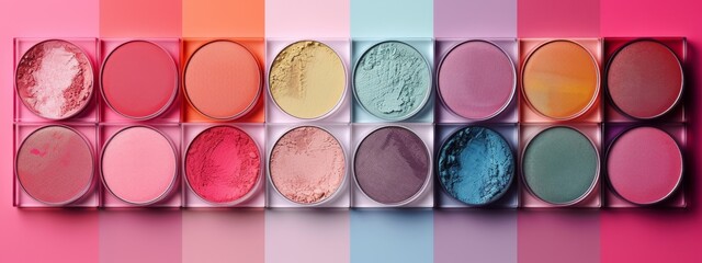 Stack of Different Colored Eyeshades