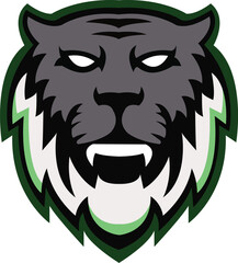 Tiger logo Design. Tiger icon, Brave cat Face vector template. Tiger Head design for Logo, Cat icon Sport Team logo design, Vector Template Illustration. Mascot Tiger Logo design graphic art work