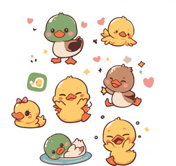 animals set sticker