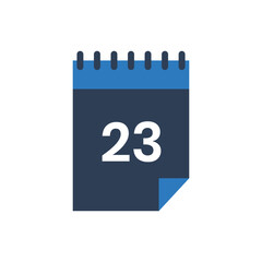 23 Calendar Icon, 23 Date Icon for Appointment icon pictogram