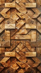 Background Texture Pattern in the Style of Abstract Complex Parquet - Wood parquet designs with impossible, Complex Abstract-like patterns created with Generative AI Technology
