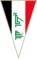 Iraq triangular flag