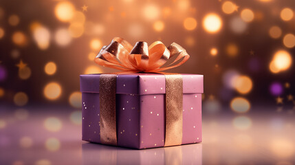 Gift Boxes with Colorful Background.