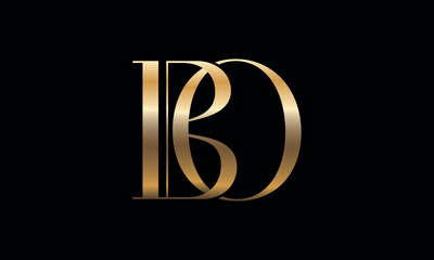 BO, OB, B, O, Abstract Letters Logo monogram