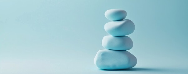 Zen Stones in Blue Tones