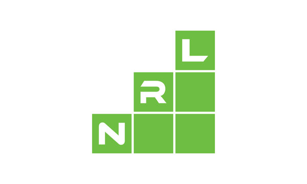 NRL initial letter financial logo design vector template. economics, growth, meter, range,  profit, loan, graph, finance, benefits, economic, increase, arrow up, grade, grew up, topper, company, scale