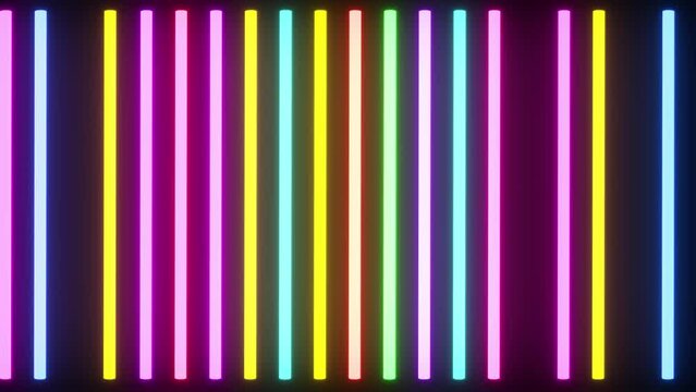 vertical animated neon background