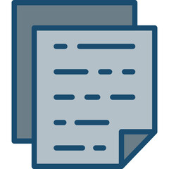 Document Line Filled Grey