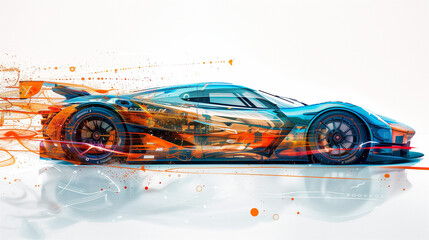 fast car sketch