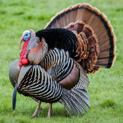 country vulture in the grass