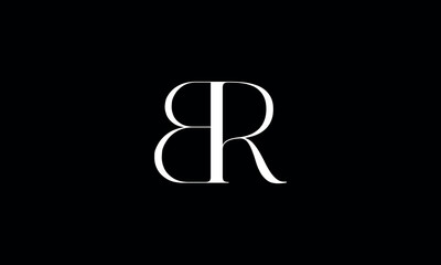 BR, RB, B, R, Abstract Letters Logo monogram