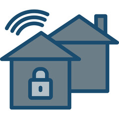 5G Line Grey Filled Icon