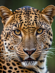 Portrait of a leopard in the Okavango Delta, Botswana.