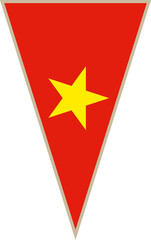 Vietnam triangular flag