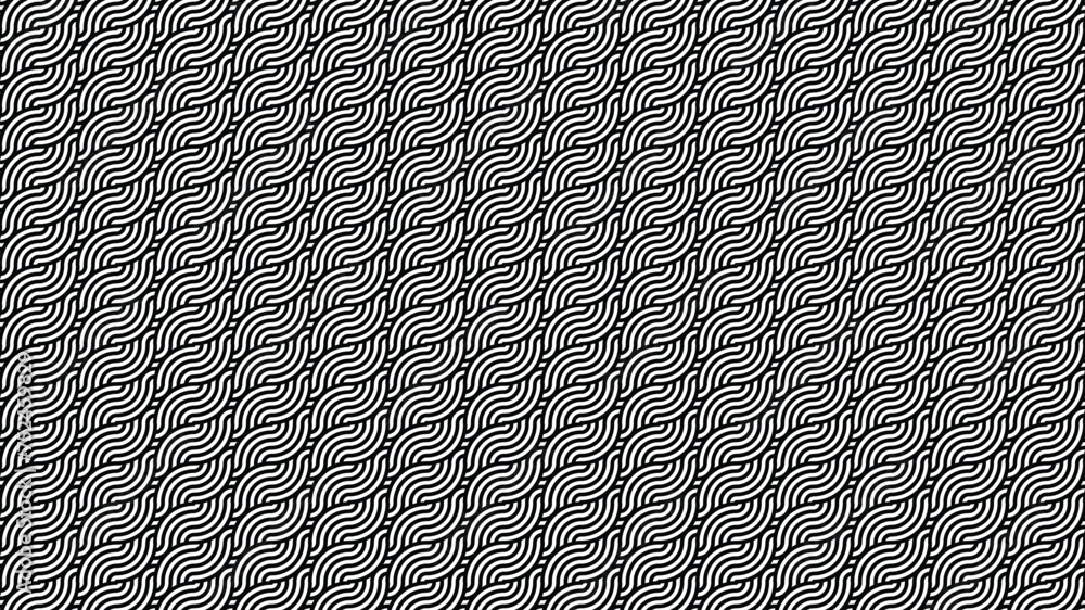 Aufkleber abstract seamless geometric shape lines pattern. elegant swirl line and geometric pattern. vector il
