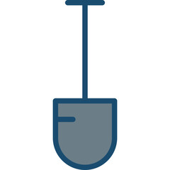Shovel Line Filled Grey
