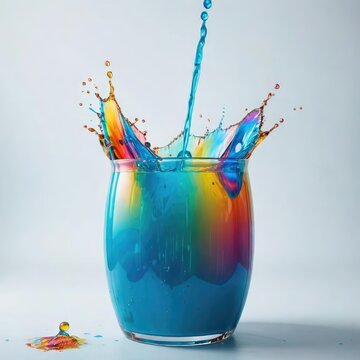 splash ow paint on a barrel
