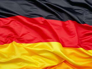 Fluttering German Flag with Folds