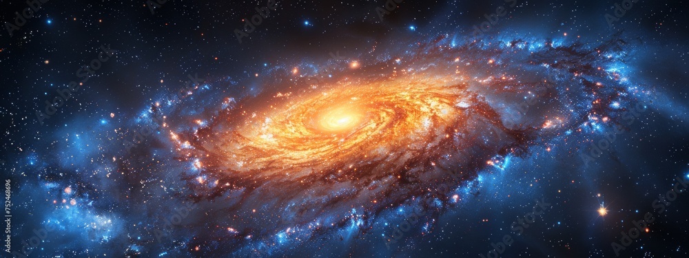 Sticker teleporting through a quasar to a new universe