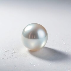 glass sphere on white background
