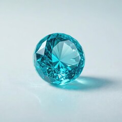 gemstones and diamond on white background
