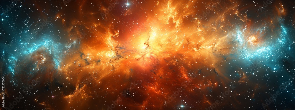 Poster teleporting through a quasar to a new universe