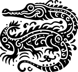 Fototapeta premium Caiman icon