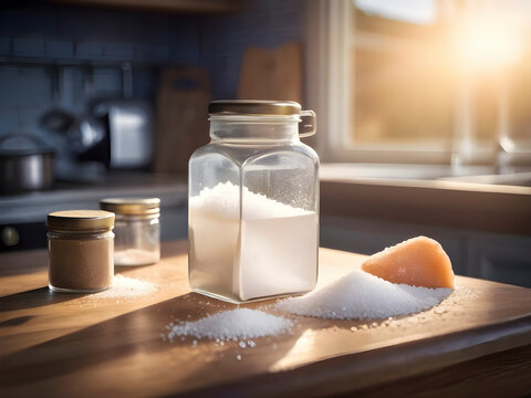 Afternoon Light Casting Warmth on Kitchen Salt