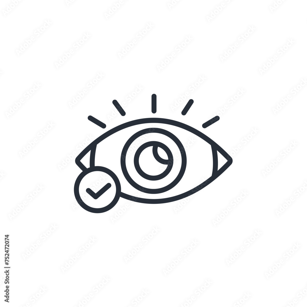 Poster visible icon. vector.editable stroke.linear style sign for use web design,logo.symbol illustration.