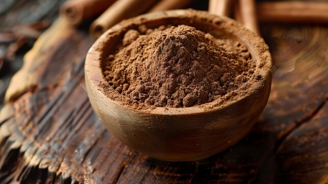 A valuable brown powder of saussurea costus known as dolomiaea costus. Substance extracted from kosht roots for use in medicinal and cosmetic practices.