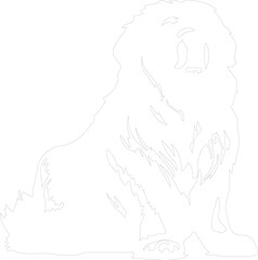 Tibetan Mastiff outline
