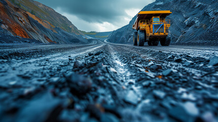 Coal mining operation operates, with miners working in shifts to maximize production