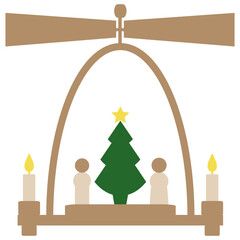 Christmas Pyramid Handcrafted In The Erzgebirge