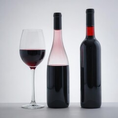 wine bottle and glass
