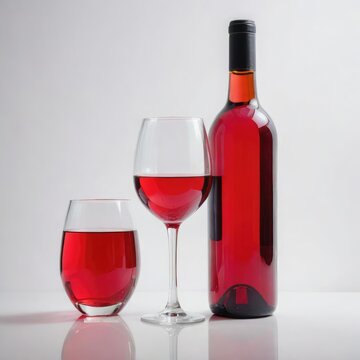 wine bottle and glass
