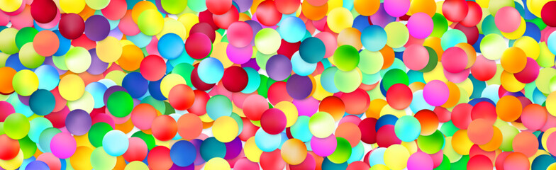 Dense Multicolor Bubble Mosaic