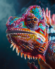 Aquatic creature with a vibrant and colorful skin - obrazy, fototapety, plakaty