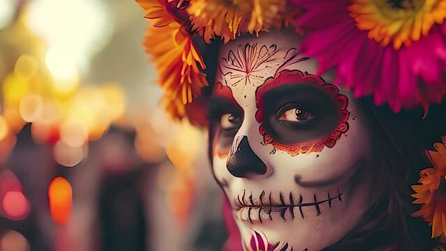Holiday of death in Spain people. Selective focus. People.