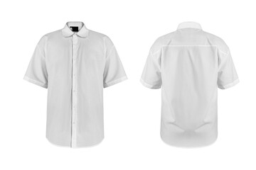 white short-sleeved shirt 3D