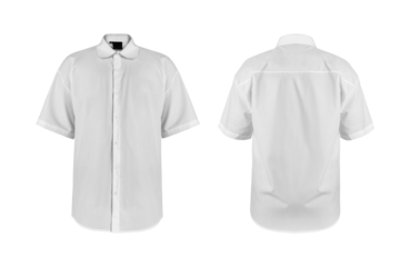 white short-sleeved shirt 3D