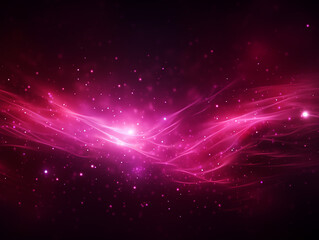 Obraz premium Dark pink and glow particle abstract background light ray beam effect.