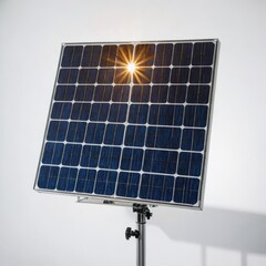 solar panel on a white background
