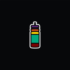Original vector illustration. The icon of a sports water bottle.